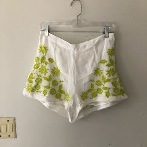 TopShop Embroidered Shorts